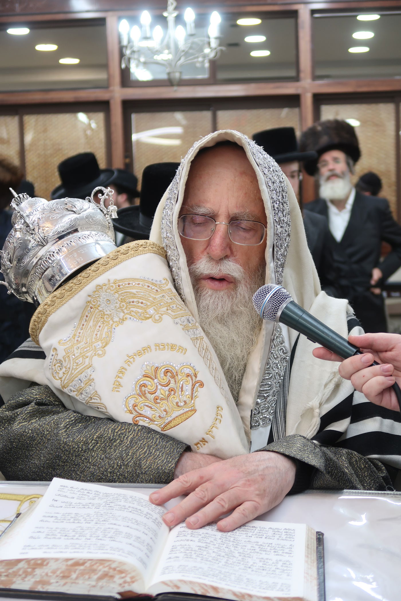 סוכות אצל הגה"צ אב"ד קרית צאנז ירושלים 