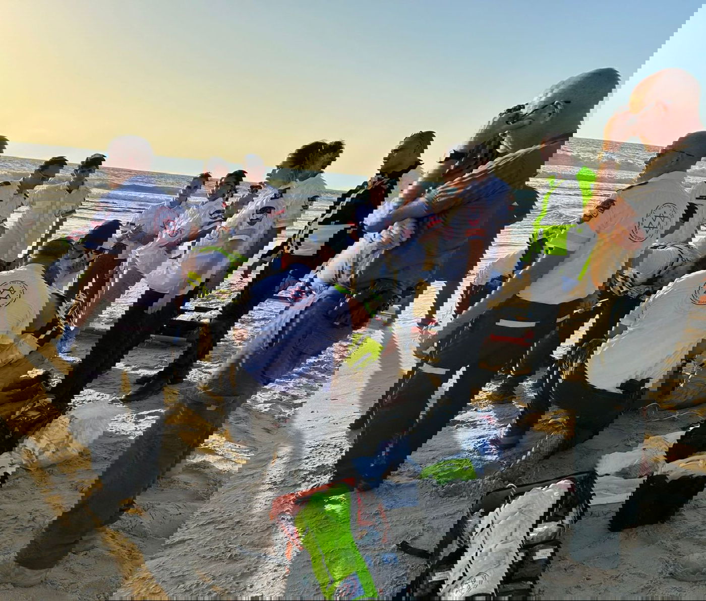 זירת טביעה בחוף הים