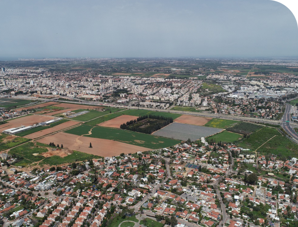 השטח המדובר בהוד השרון