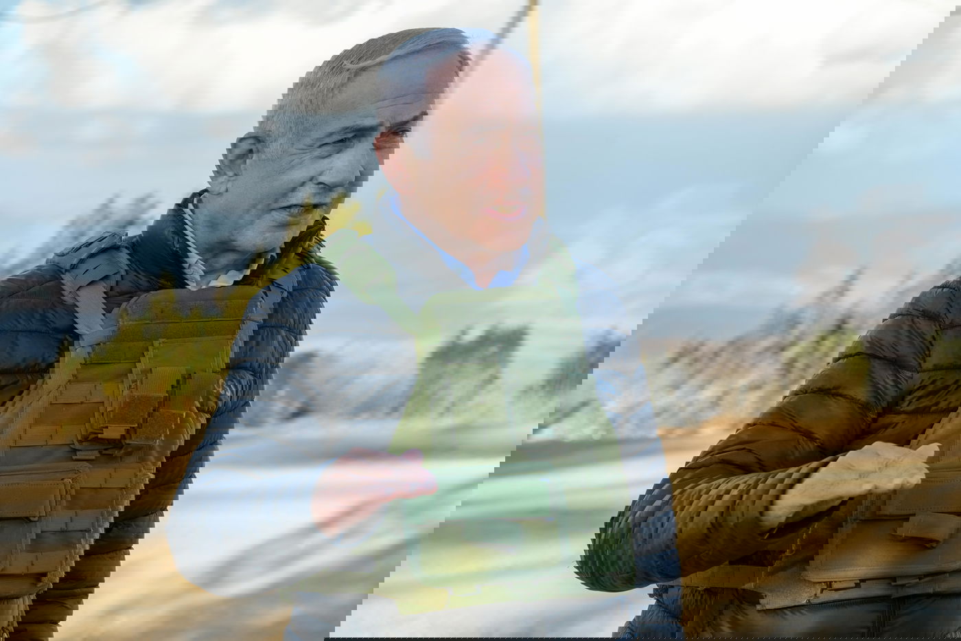 נתניהו בגבול לבנון