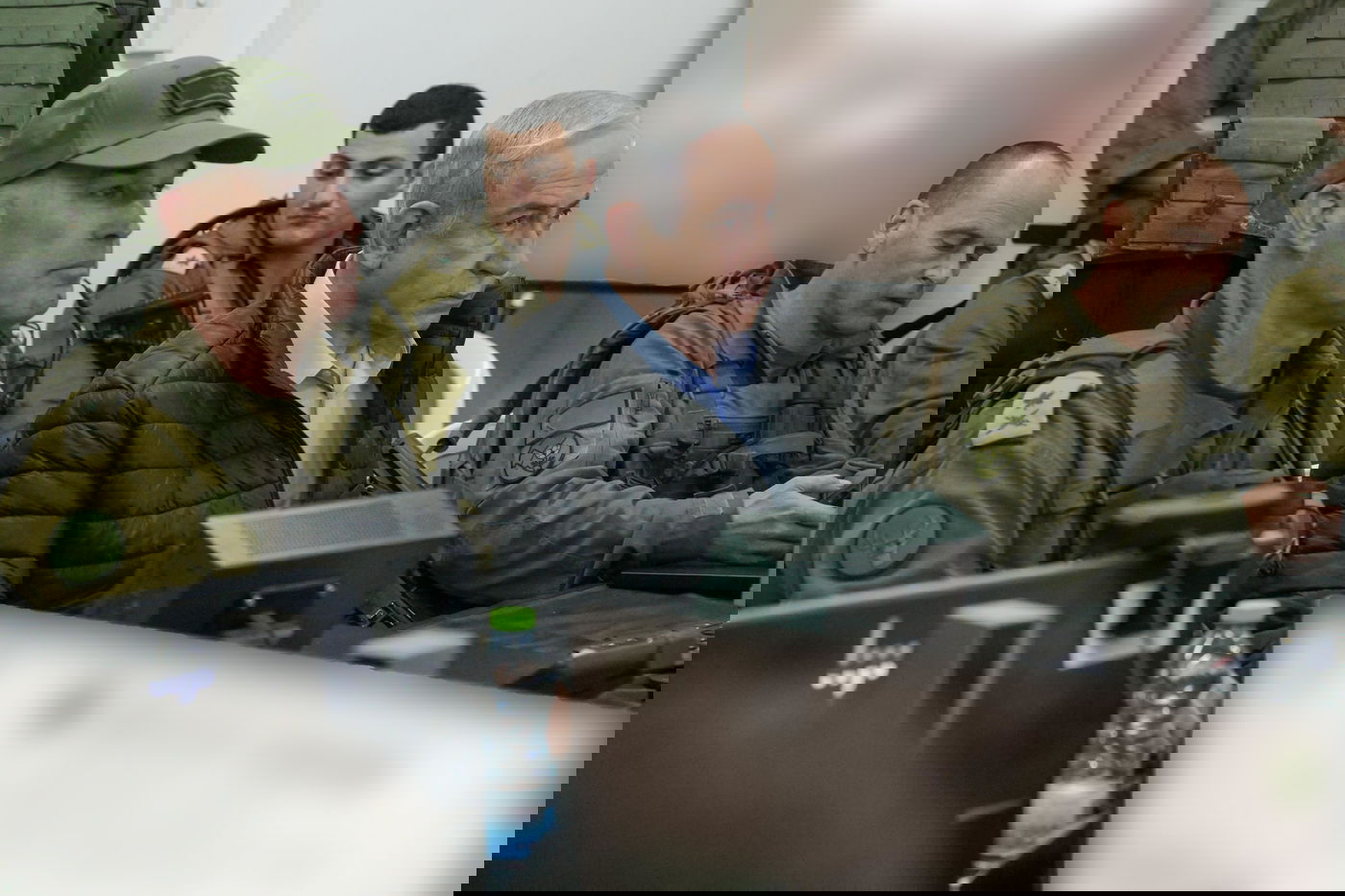 נתניהו בגבול לבנון