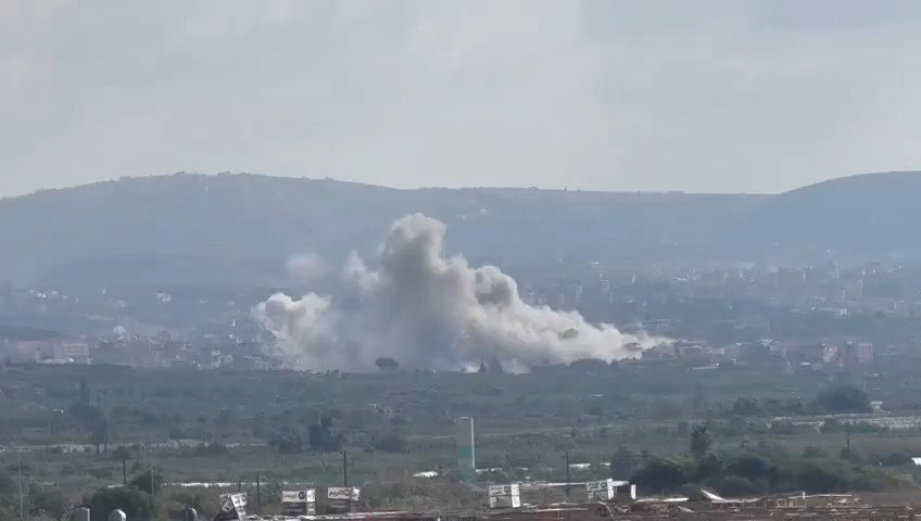 תקיפות צה"ל בכפר אל סמעייה במחוז צור שבדרום לבנון