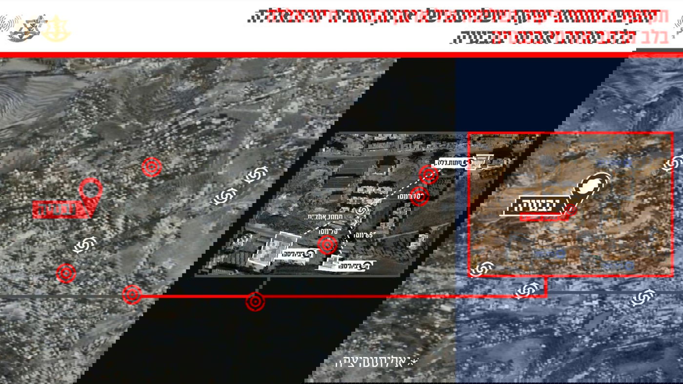 צה"ל תקף מתחמי פיקוד ושליטה של חיזבאללה בנבטיה
