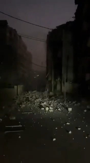 ההרס ברובע הדאחייה, הערב