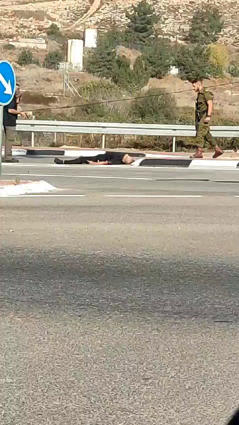 המחבל מנוטרל בזירת הפיגוע