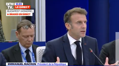 מקרון בכנס היום 