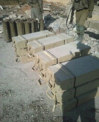 אמצעי הלחימה שאותרו על-ידי הכוחות