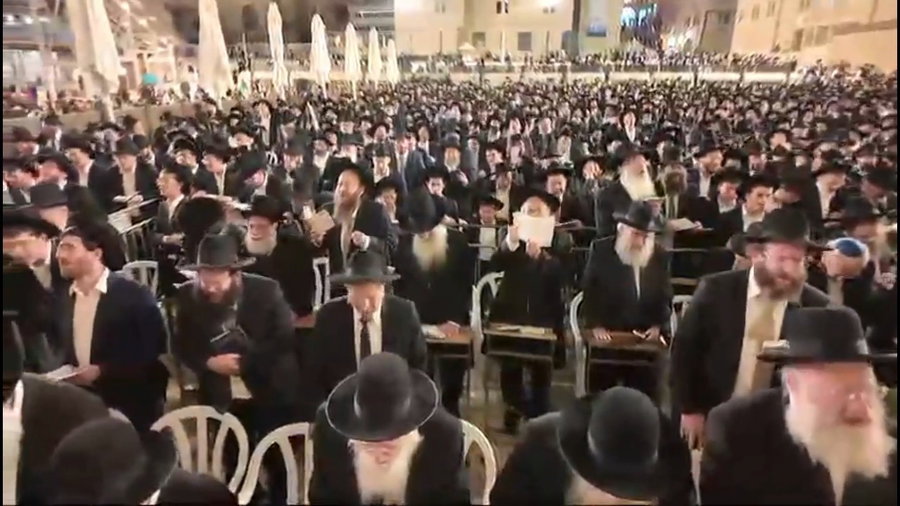 עצרת התפילה בכותל לרפואת הגר"א דויטש