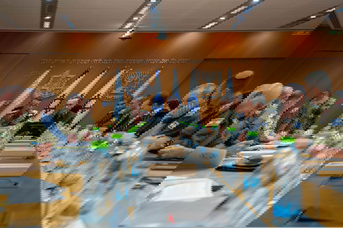 שר הביטחון כץ עם חברי פורום המטכ"ל