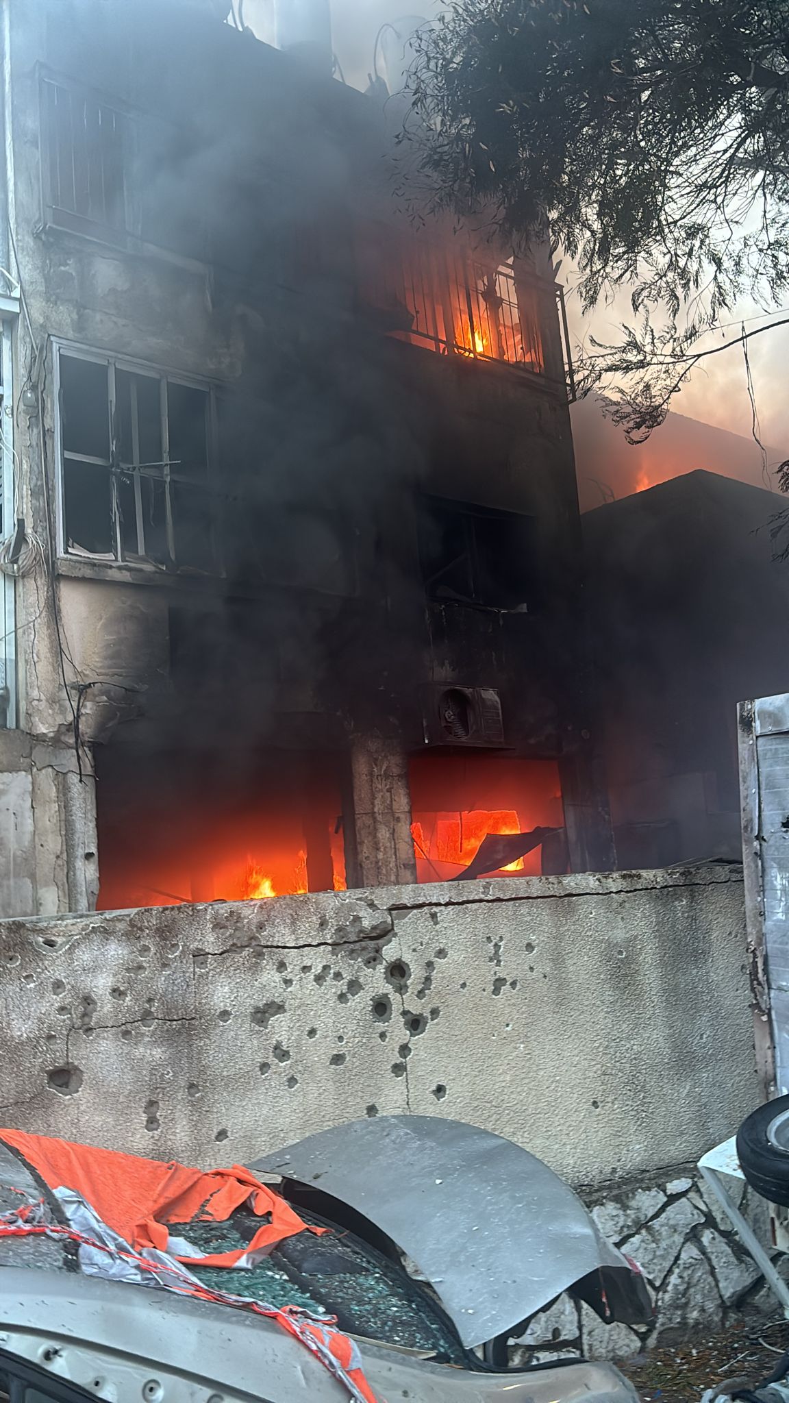 זירות פגיעה ישירה בקריות