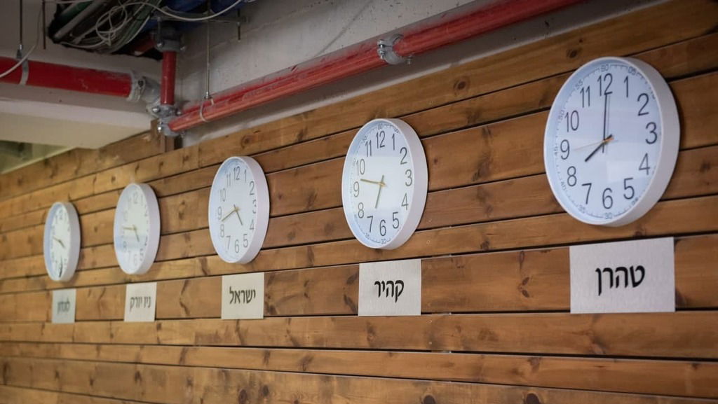 קיר השעונים בבור חיל האוויר