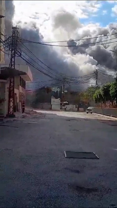 תקיפת הבניין ברובע הדאחייה בלבנון