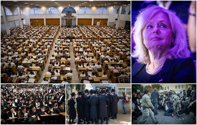 היכל ישיבת חברון, היכל ישיבת מיר, לשכת גיוס, הפגנת הפלג הירושלמי נגד גיוס חרדים, היועצת המשפטית לממשלה