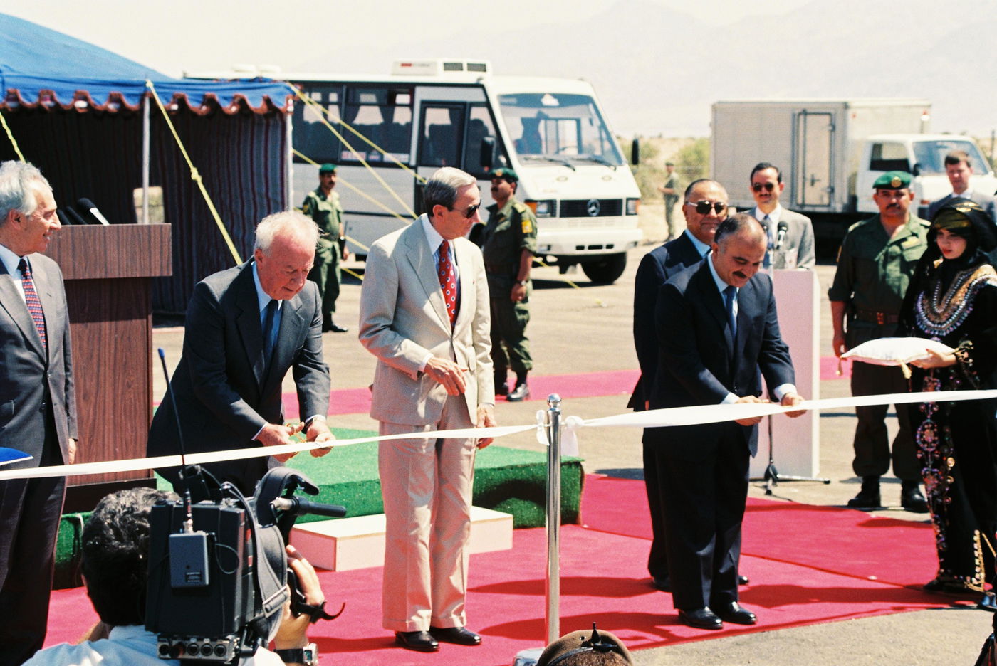 טקס פתיחת מעבר הגבול עם ירדן בערבה בעין עברונה