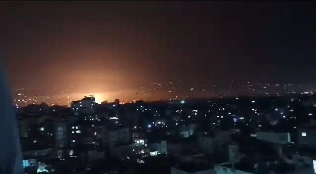 תקיפה ברובע הדאחייה בביירות