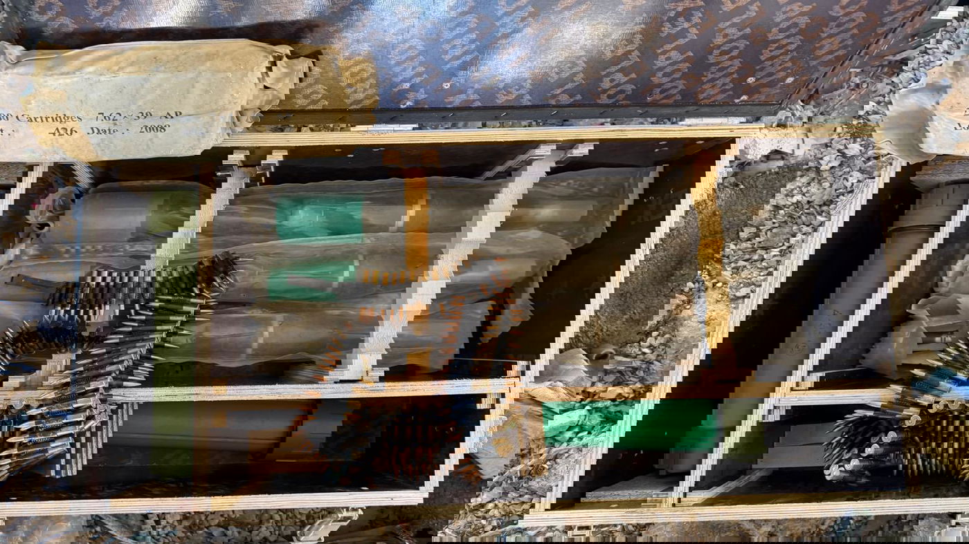 אמצעי הלחימה שאותרו במחסן אמצעי הלחימה של ׳כוח רדואן׳