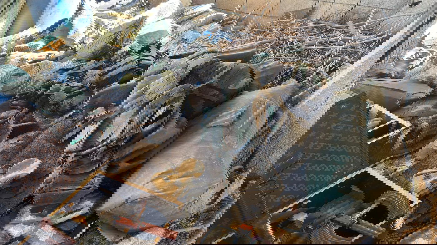 אמצעי הלחימה שאותרו במחסן אמצעי הלחימה של ׳כוח רדואן׳