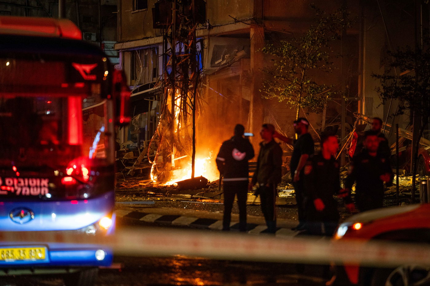 זירת הנפילה ברמת גן