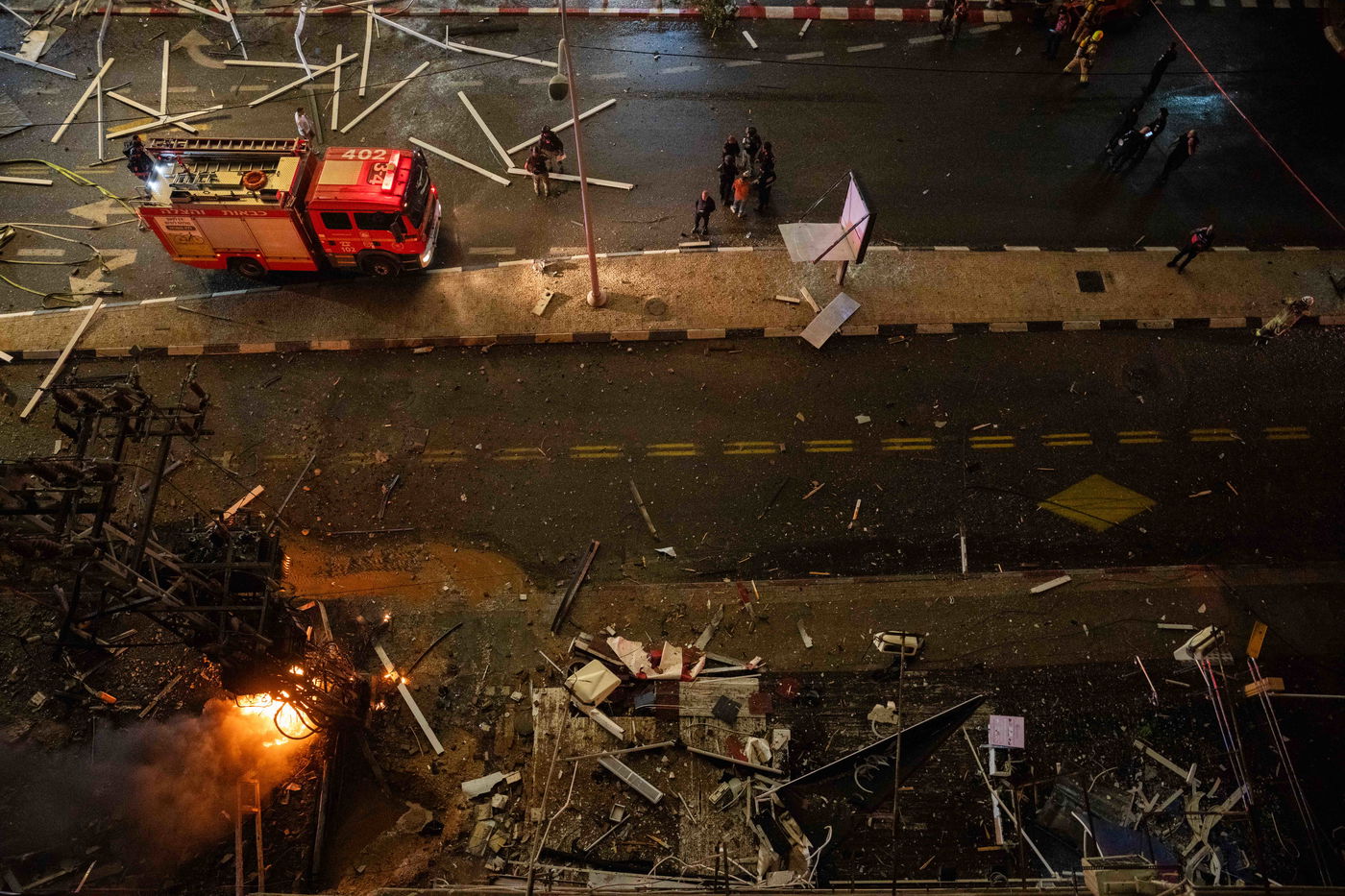 זירת הנפילה ברמת גן