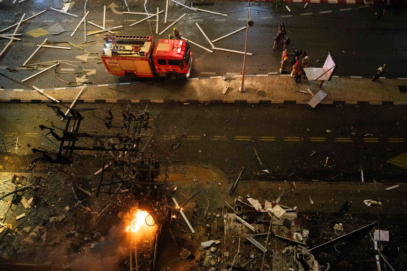 זירת הנפילה ברמת גן