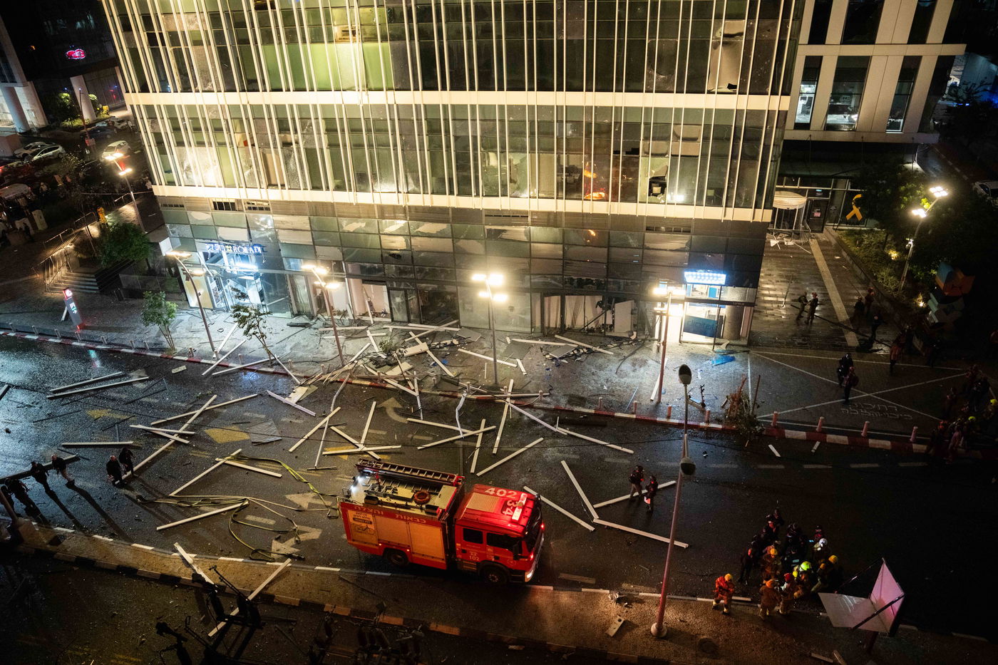 זירת הנפילה ברמת גן