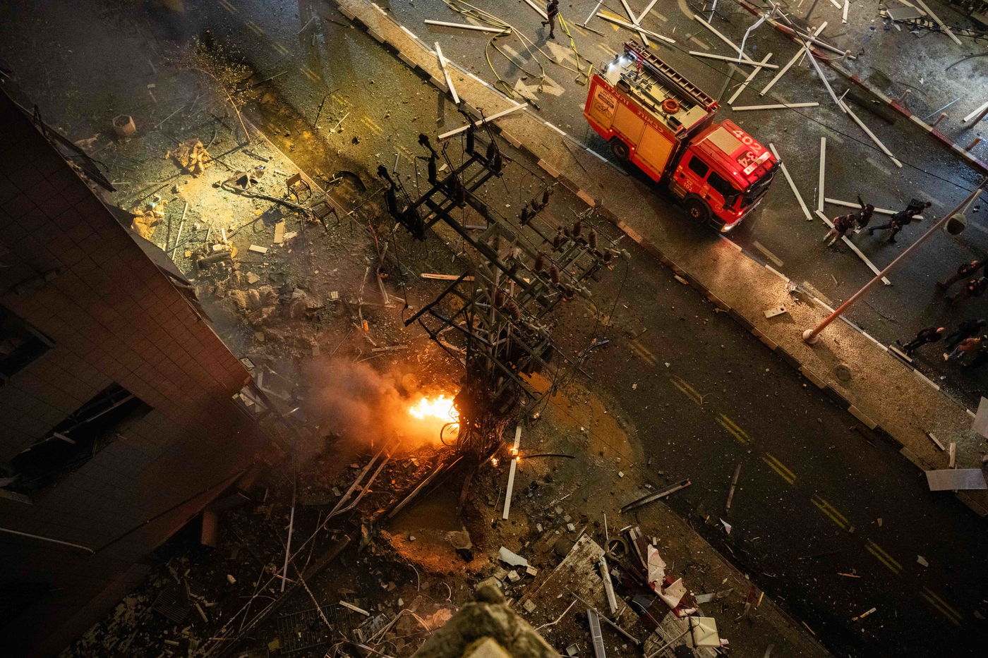 זירת הנפילה ברמת גן