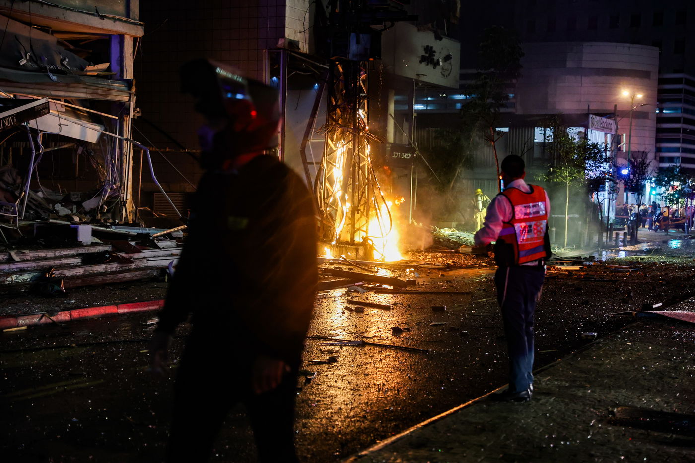 זירת הנפילה ברמת גן