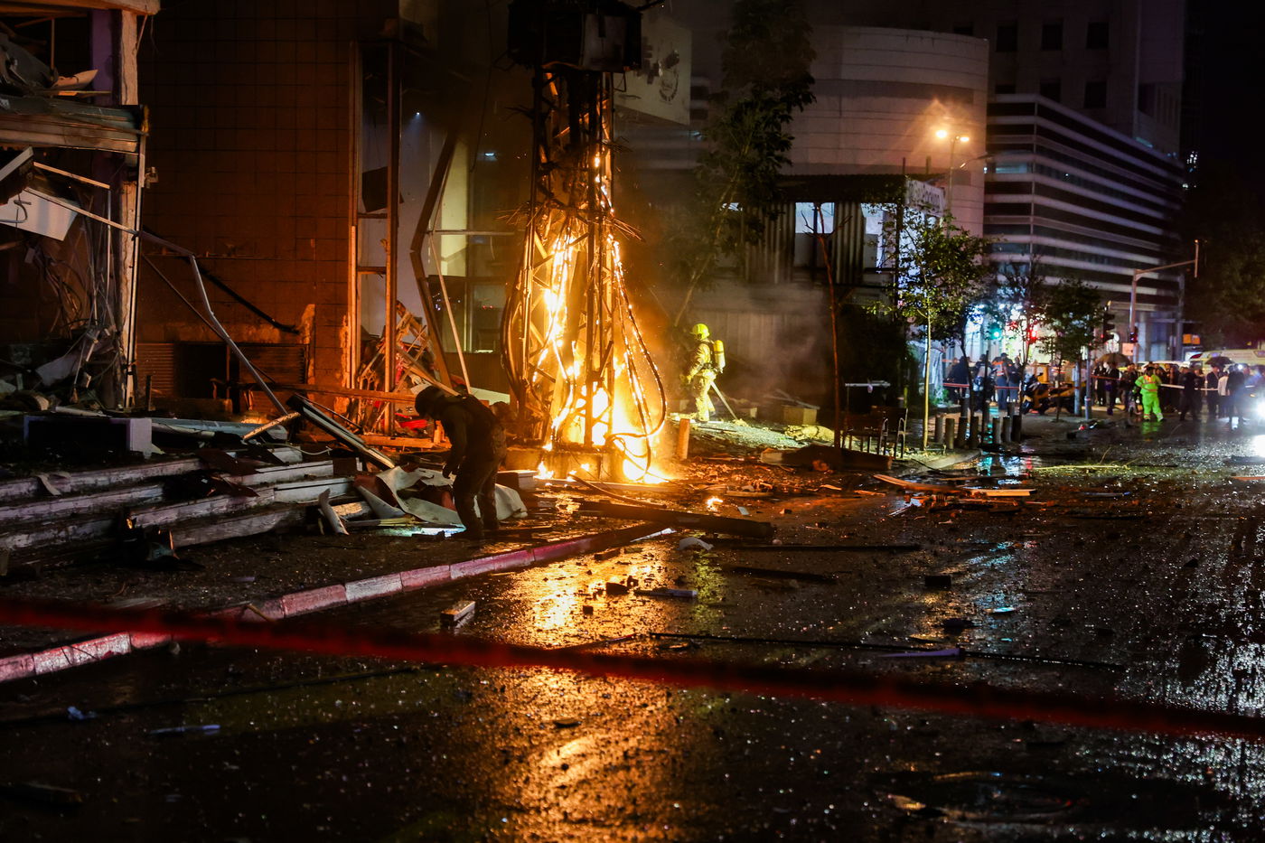 זירת הנפילה ברמת גן