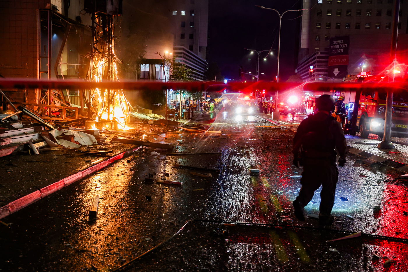 זירת הנפילה ברמת גן