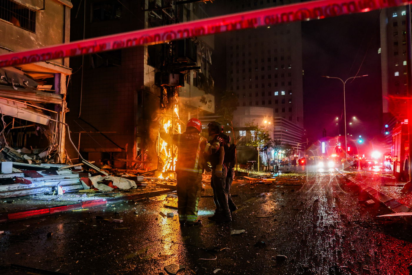 זירת הנפילה ברמת גן