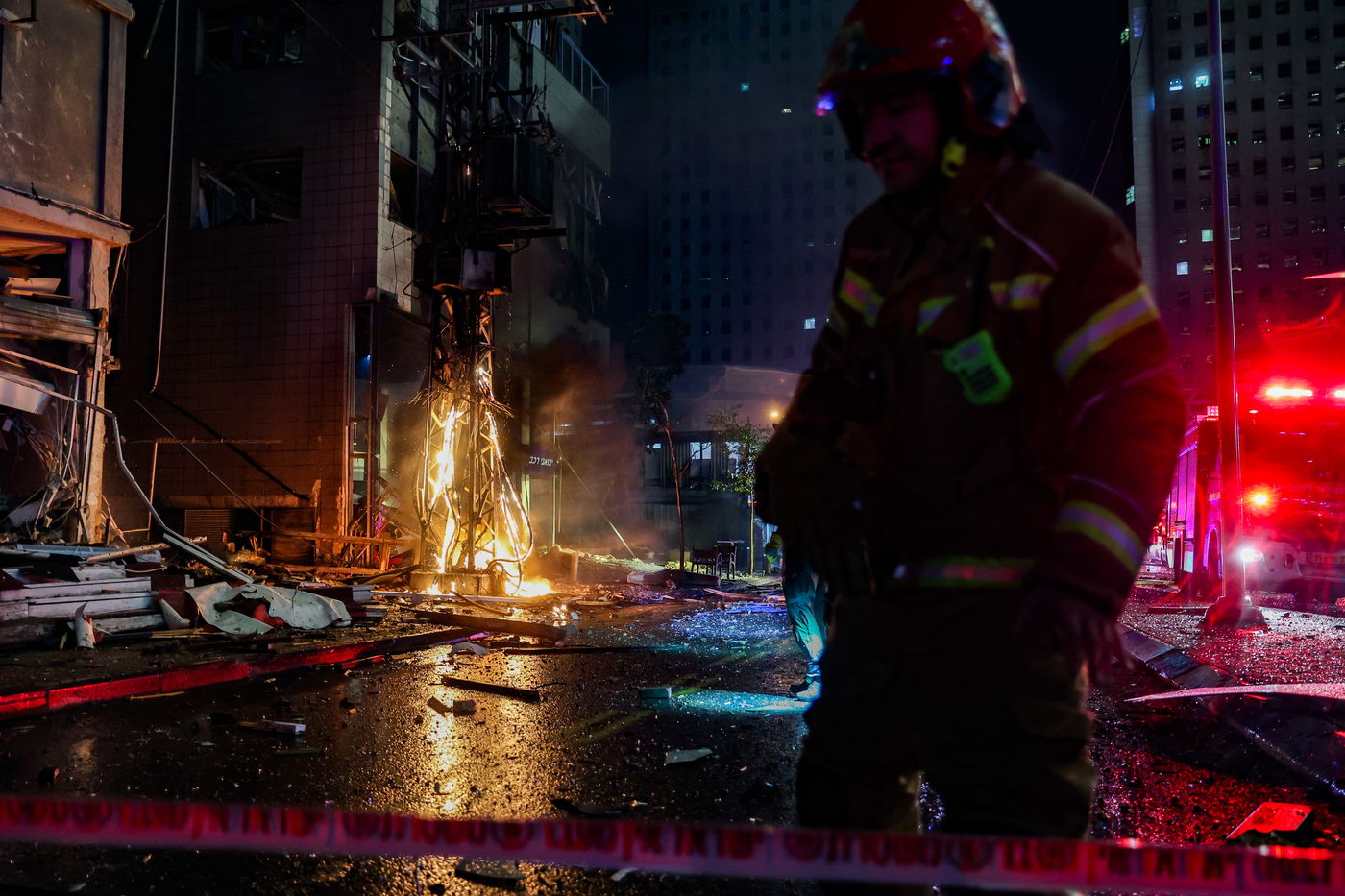 זירת הנפילה ברמת גן