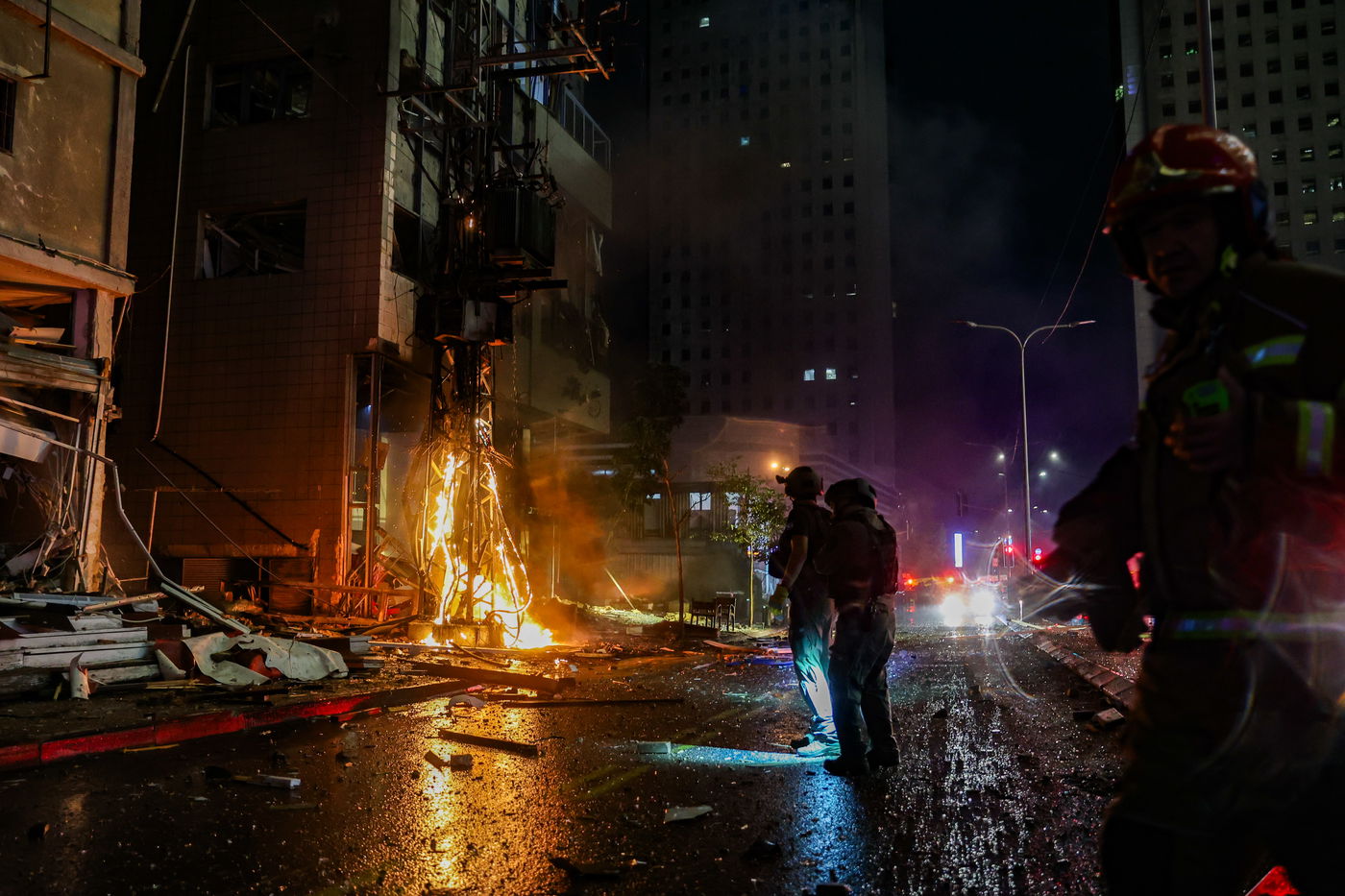 זירת הנפילה ברמת גן