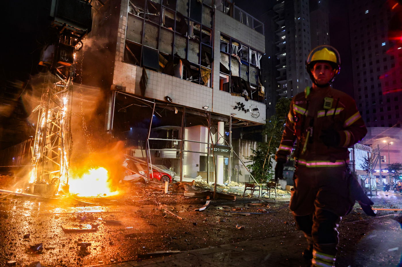 זירת הנפילה ברמת גן