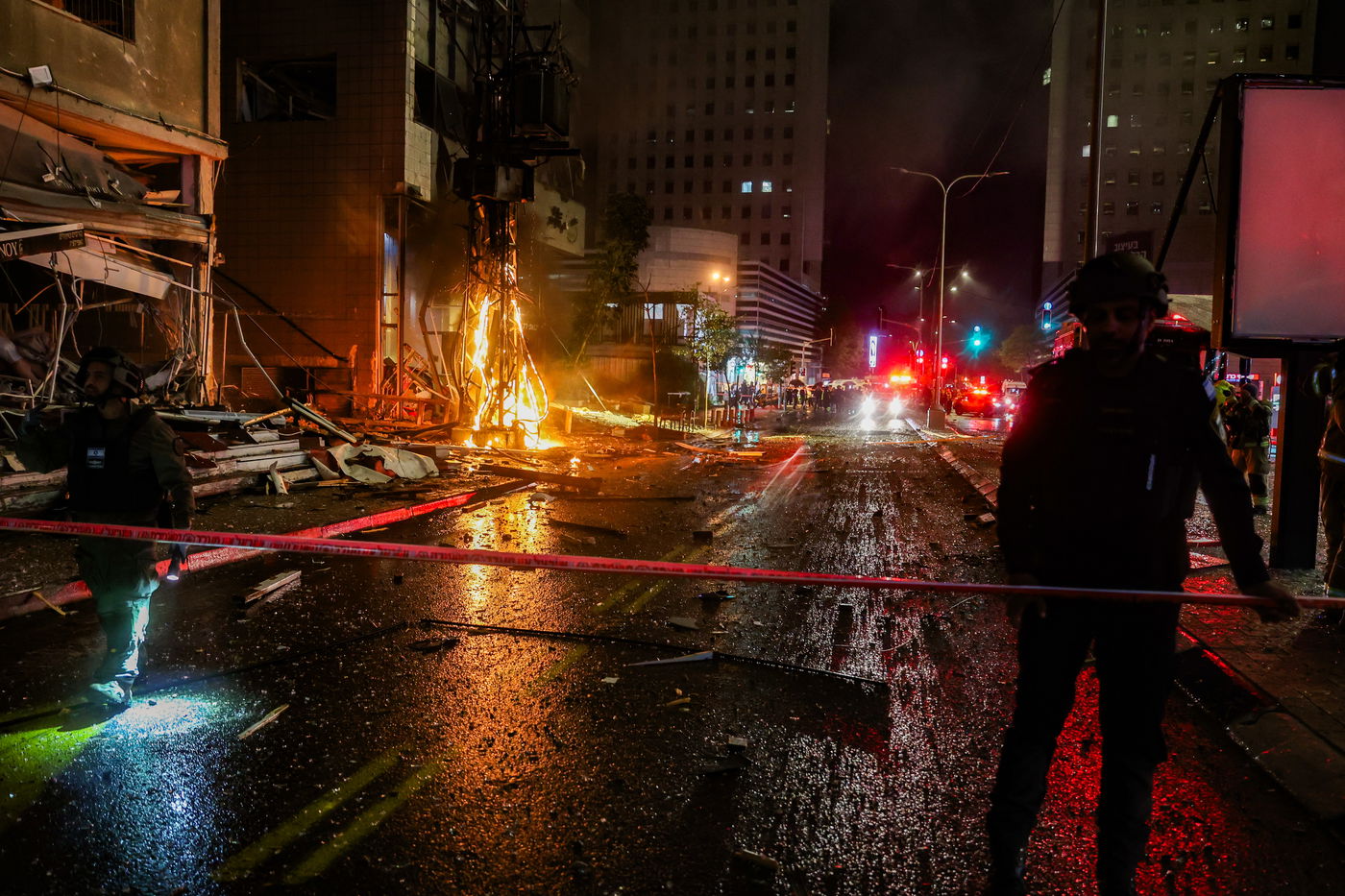 זירת הנפילה ברמת גן