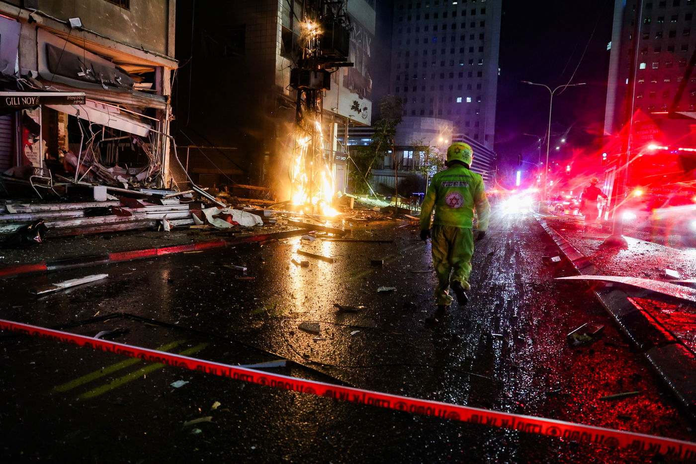 זירת הנפילה ברמת גן