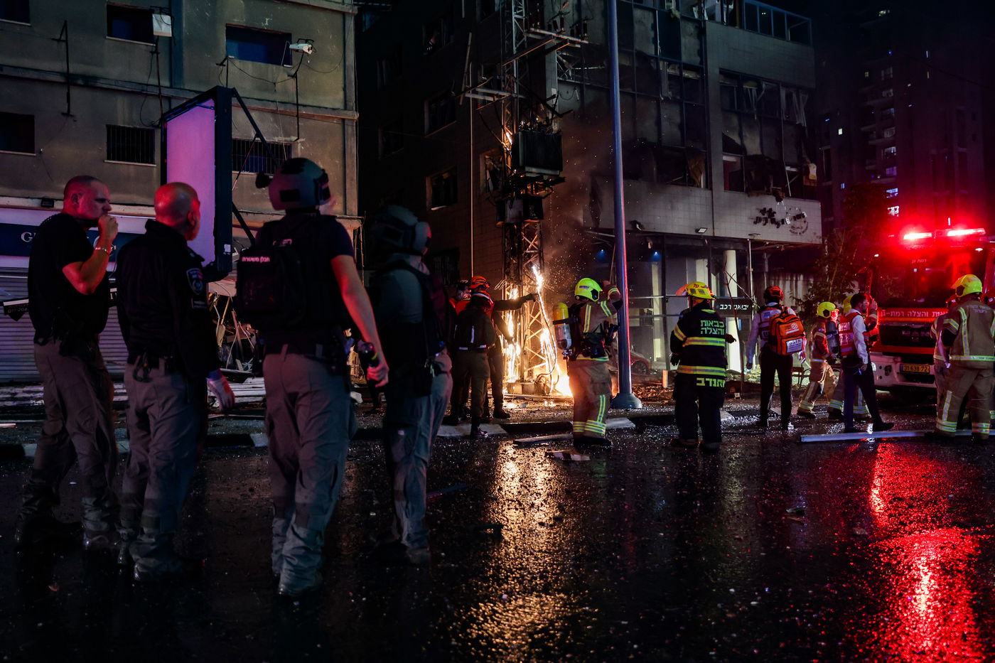 זירת הנפילה ברמת גן