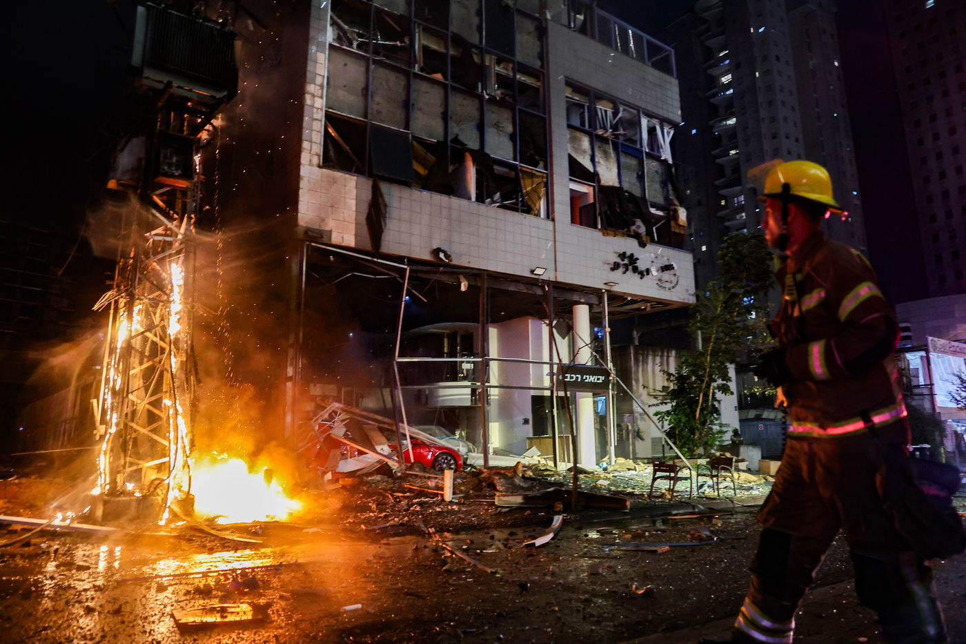 זירת הנפילה ברמת גן