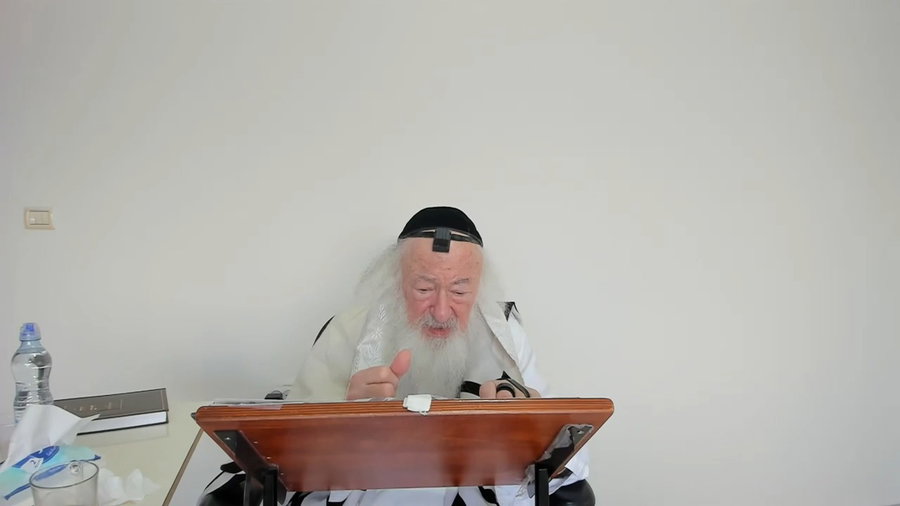 הרב יעקב דוד סטפנסקי בשיעור על מסכת פסחים