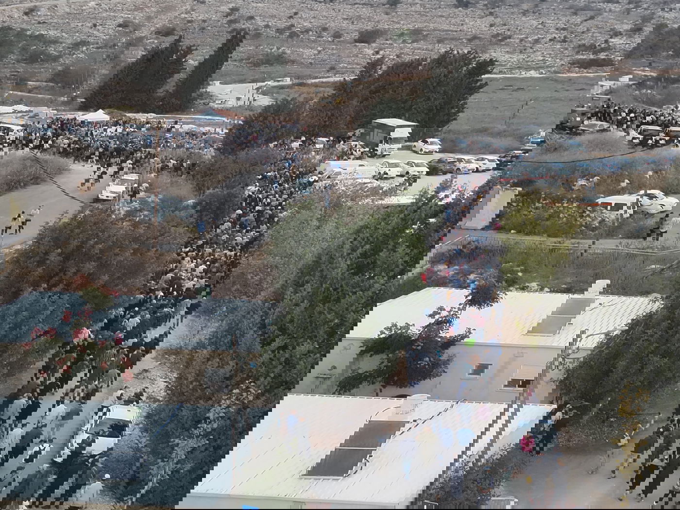 מסע הלוויה של ז'אבו ארליך ז"ל - ממעוף הציפור