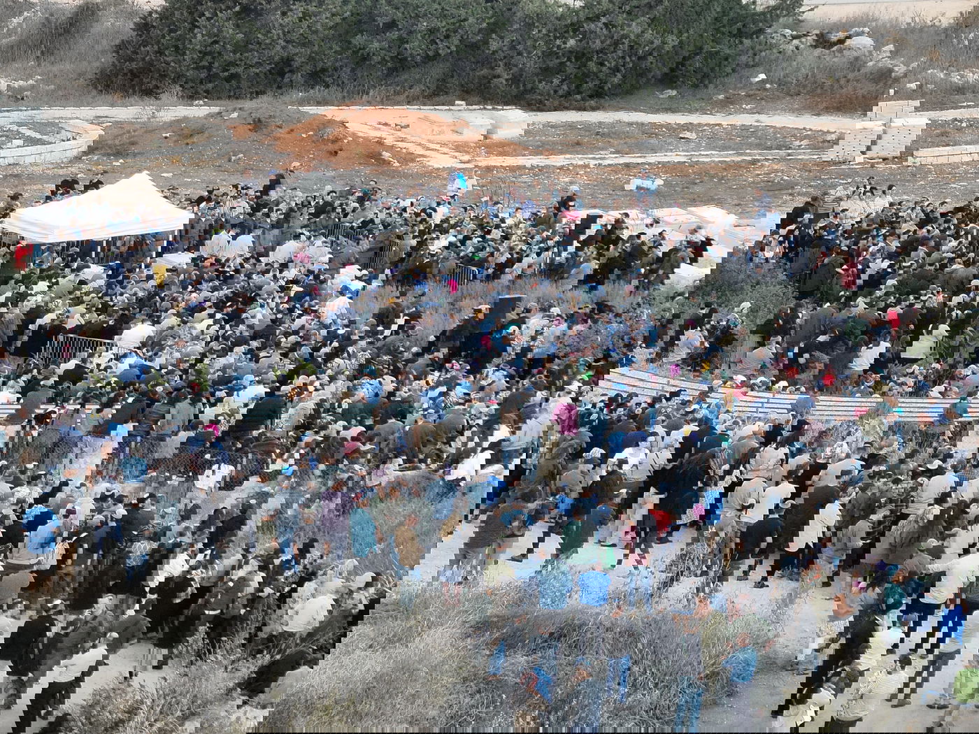 מסע הלוויה של ז'אבו ארליך ז"ל - ממעוף הציפור