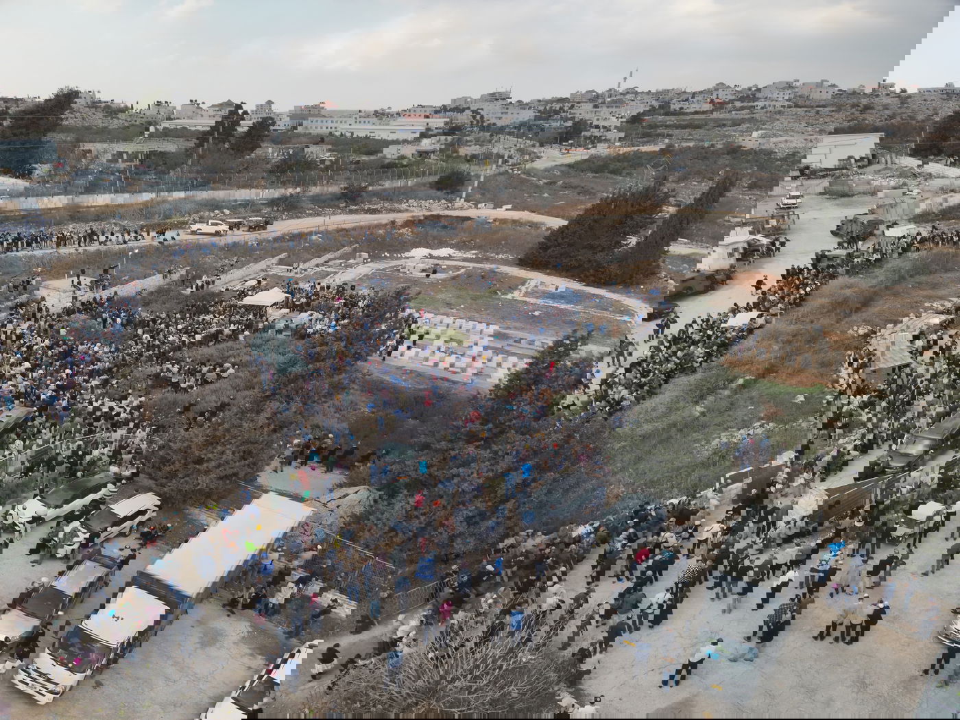 מסע הלוויה של ז'אבו ארליך ז"ל - ממעוף הציפור