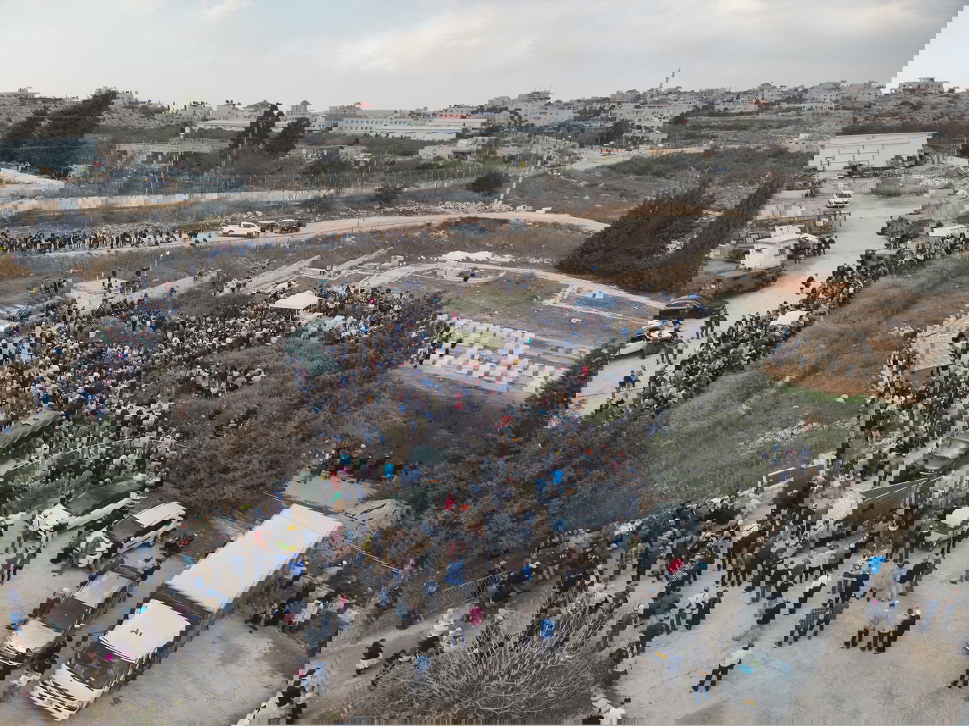 מסע הלוויה של ז'אבו ארליך ז"ל - ממעוף הציפור