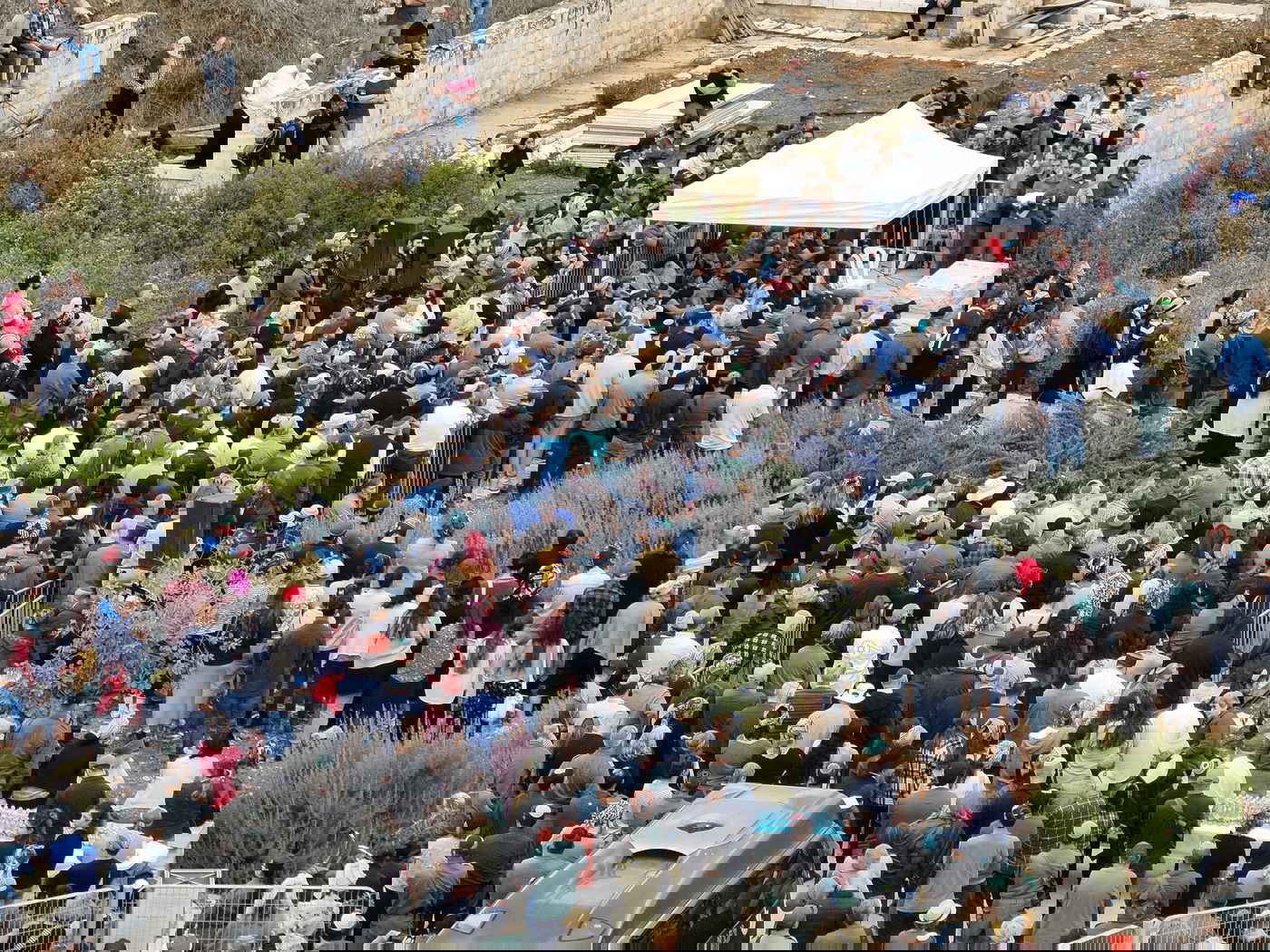 מסע הלוויה של ז'אבו ארליך ז"ל - ממעוף הציפור