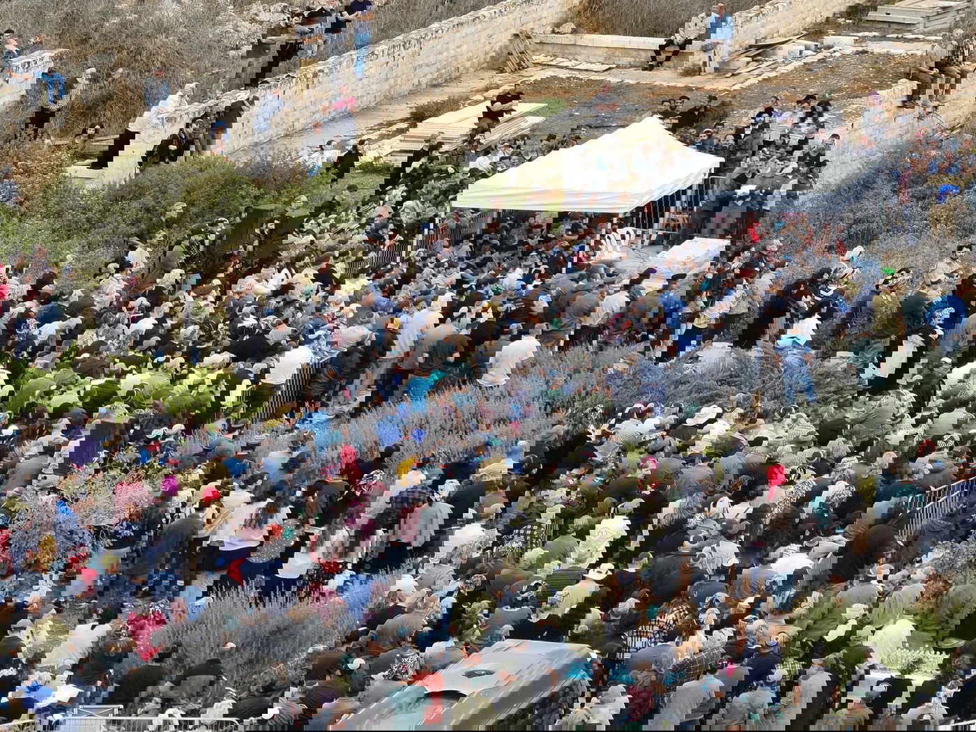 מסע הלוויה של ז'אבו ארליך ז"ל - ממעוף הציפור