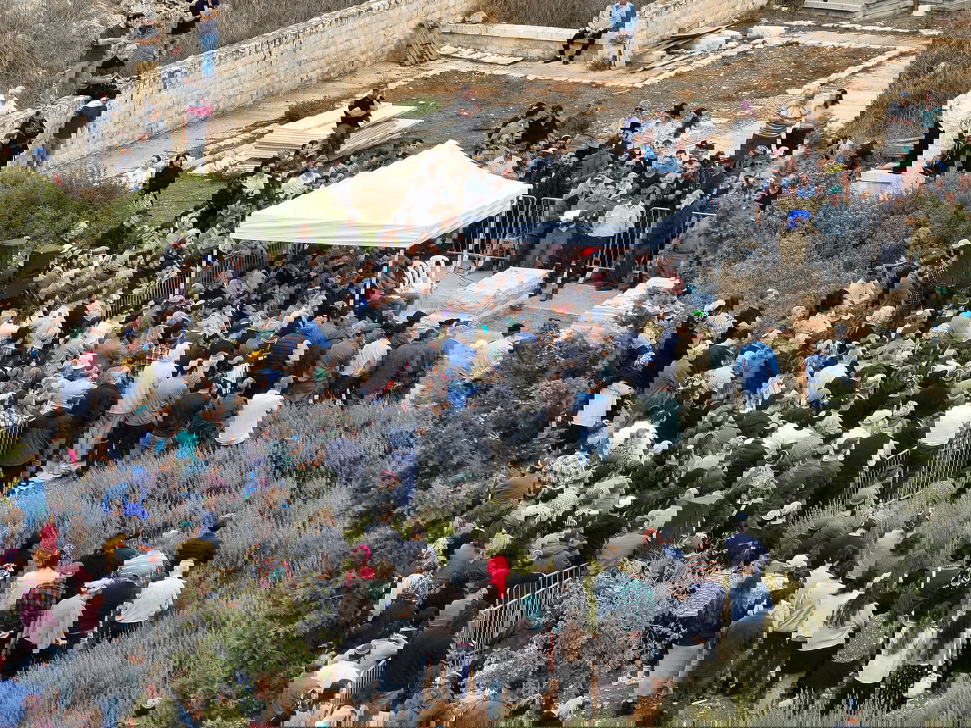 מסע הלוויה של ז'אבו ארליך ז"ל - ממעוף הציפור