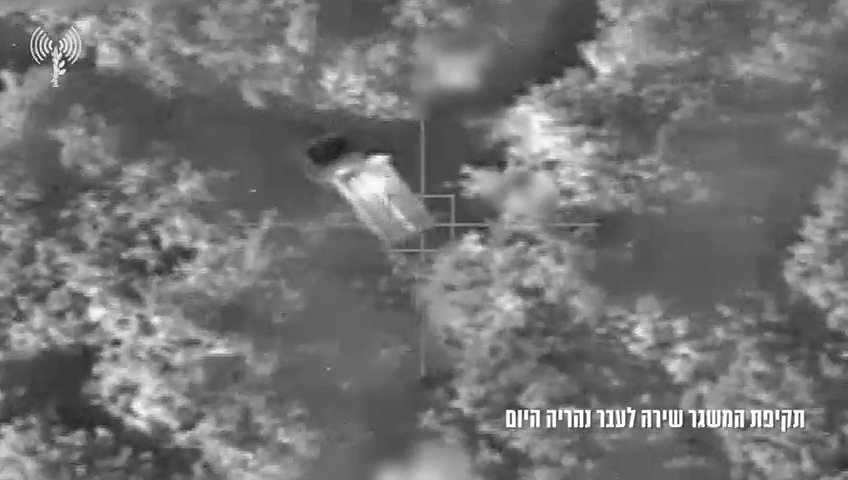 תיעוד מתקיפת המשגר בלבנון