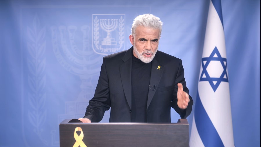 צפו בהצהרתו של ראש האופוזיציה יאיר לפיד