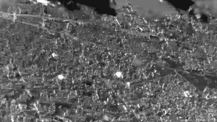 התקיפות בביירות, מהאוויר