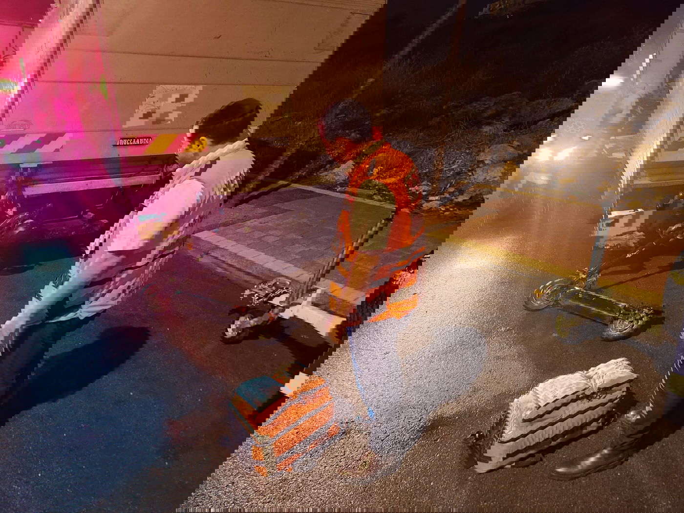 זירת התאונה, הלילה