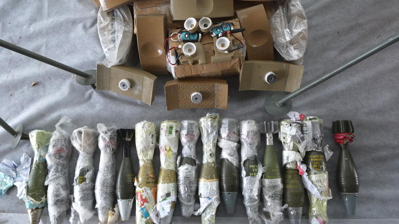 תיעוד האמל"ח האיראני שנתפס